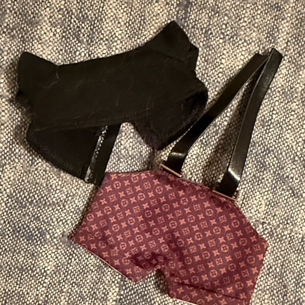 Black Top and Patterned Shorts for Labubu Set